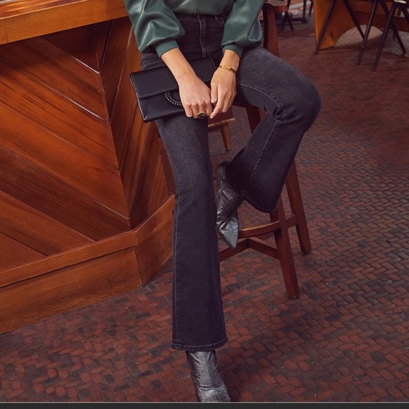 Marc Fisher heeled sock bootie in glitter pewter- worn once - Picture 5 of 9